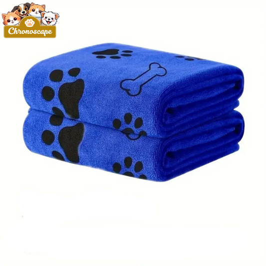 2PCS Microfiber Dog Towels β Quick Dry Pet Bath Towels Chronoscape