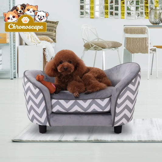 PawHut Pet Soft Warm Sofa Elevated Dog Puppy Sleeping Bed Bed Raised Beds & Blankets