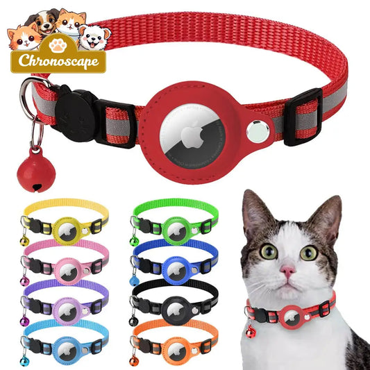 Reflective Airtag Case Collar for Cats and Dogs Leashes Collars & Petwear