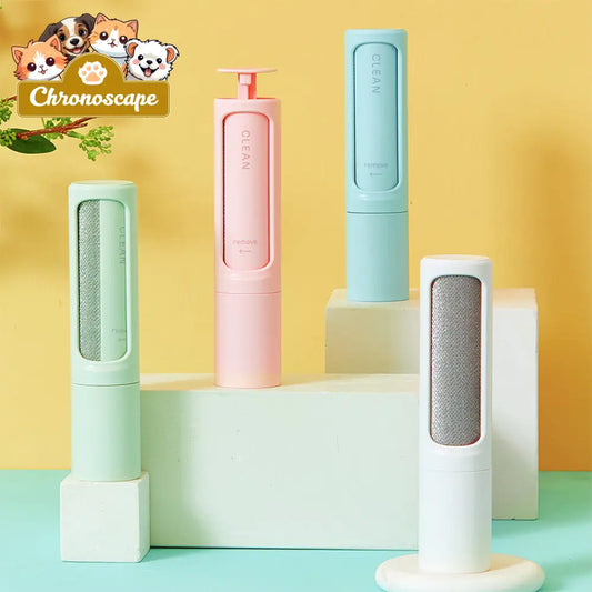 2-1 Reusable Pet Hair Remover Brush Lint Roller Portable Petcare