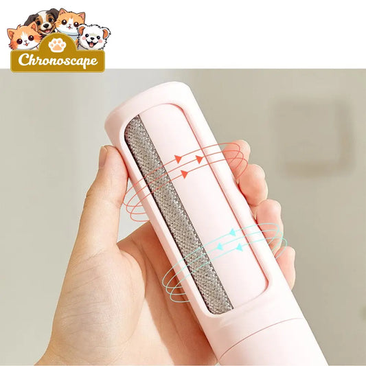 2-1 Reusable Pet Hair Remover Brush Lint Roller Portable Petcare