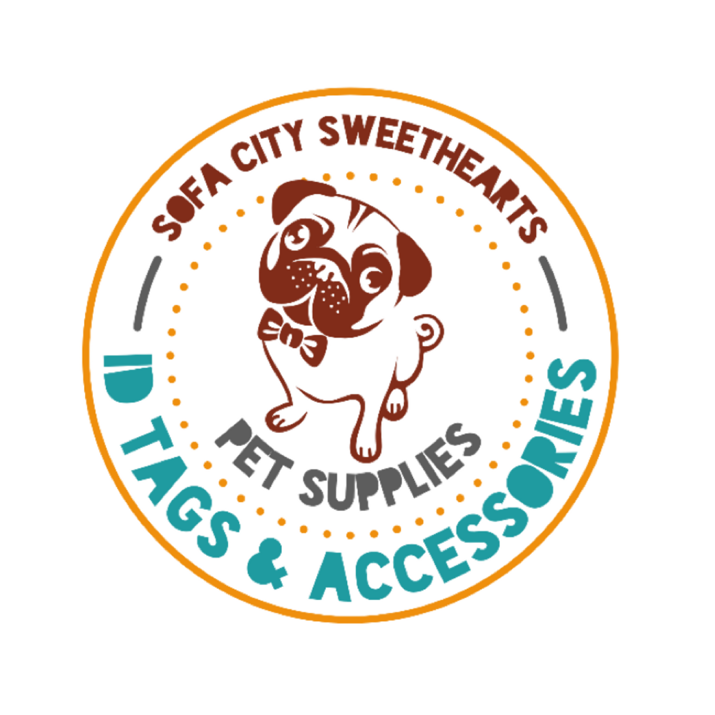 Bark Side of the Moon Pink Floyd Ecoplastic Pet ID Tag- Choose from Red Bittercress