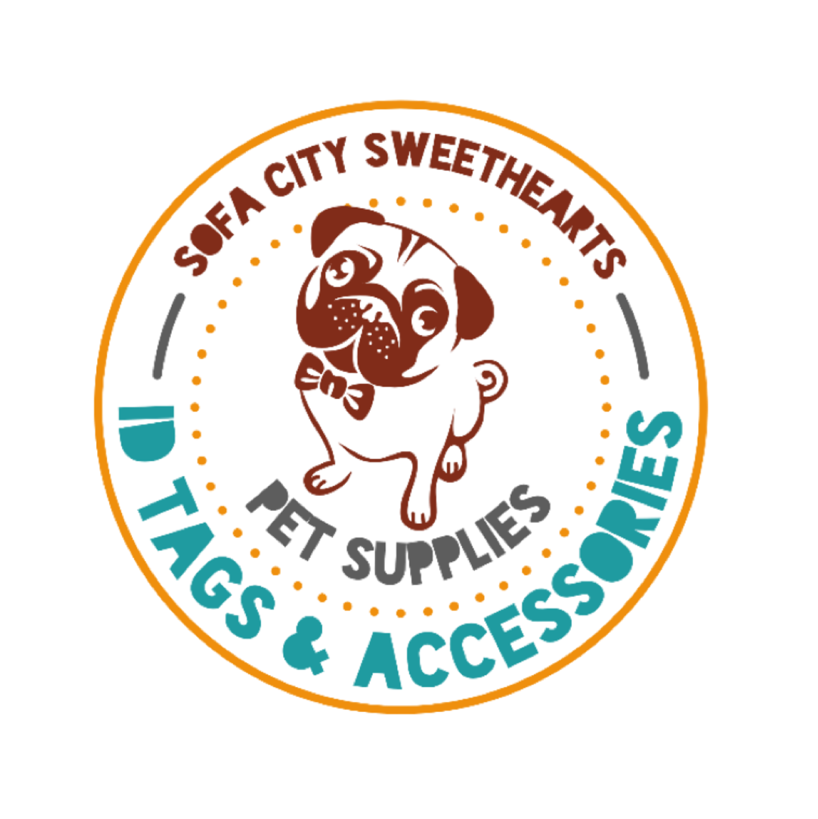 Bark Side of the Moon Pink Floyd Ecoplastic Pet ID Tag- Choose from Red Bittercress