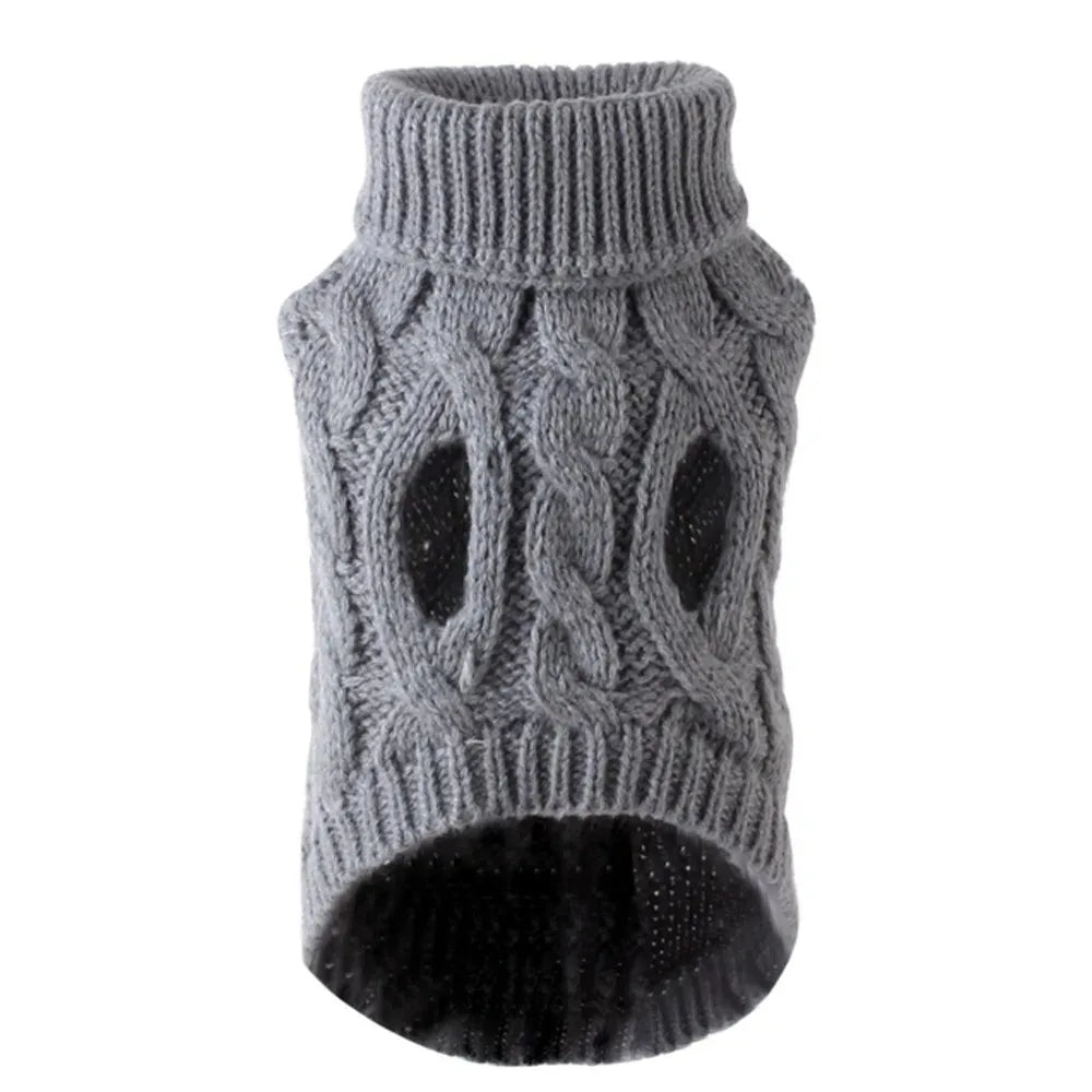 Winter Turtleneck Dog Sweater – Soft Knit Pullover Chronoscape