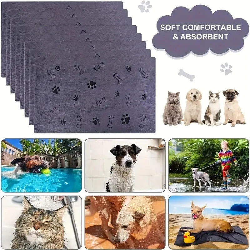 2PCS Microfiber Dog Towels – Quick Dry Pet Bath Towels Chronoscape