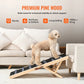 Foldable Adjustable Wooden Dog Ramp with Anti-Slip Surface Chronoscape