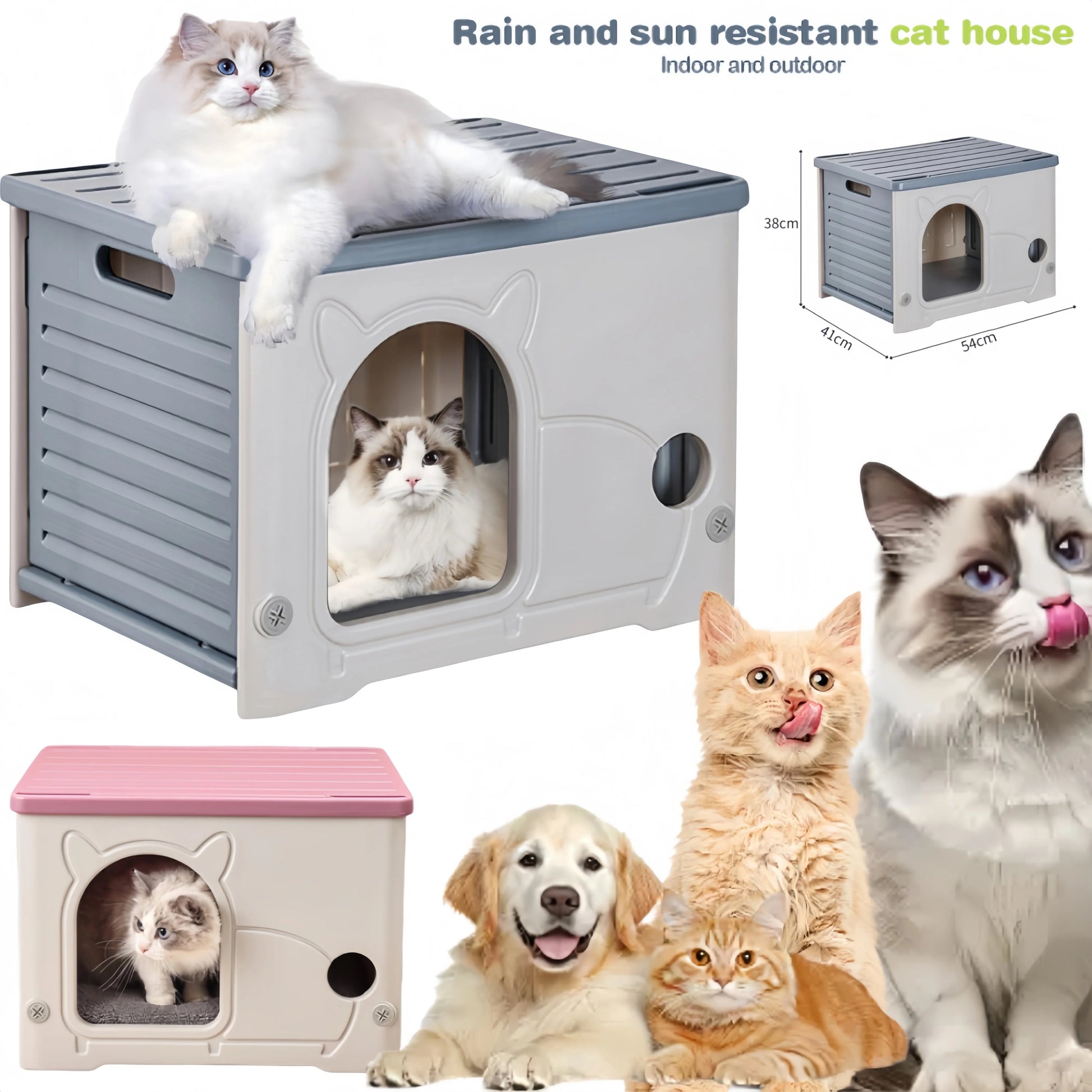 Waterproof Winter Pet Cave Bed for Cats & Small Dogs Chronoscape