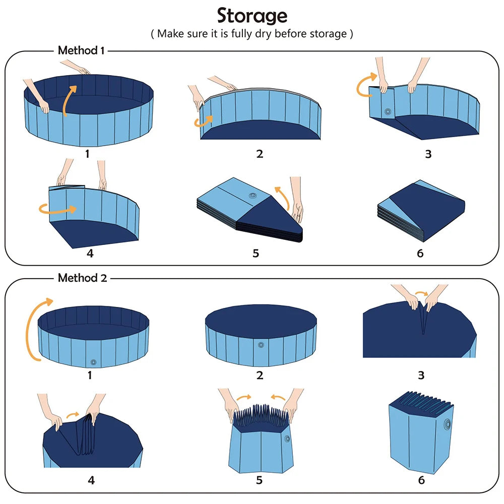 Portable Dog Swimming Pool & Bath Tub for Large Dogs Chronoscape