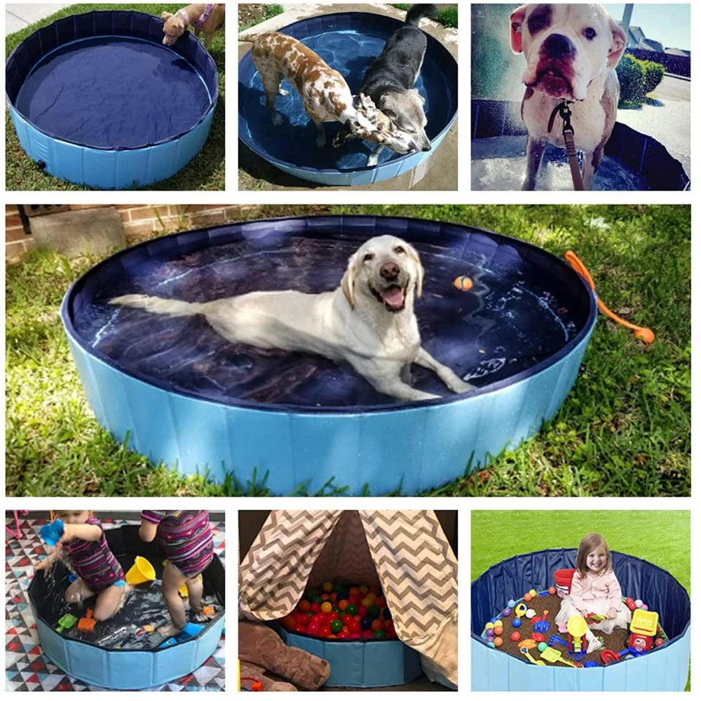 Portable Dog Swimming Pool & Bath Tub for Large Dogs Chronoscape