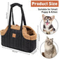 Winter Fleece Small Dog Carrier Purse with Harness Clip Chronoscape