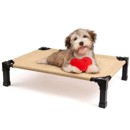 Elevated Cooling Dog Bed with Breathable Mesh Chronoscape