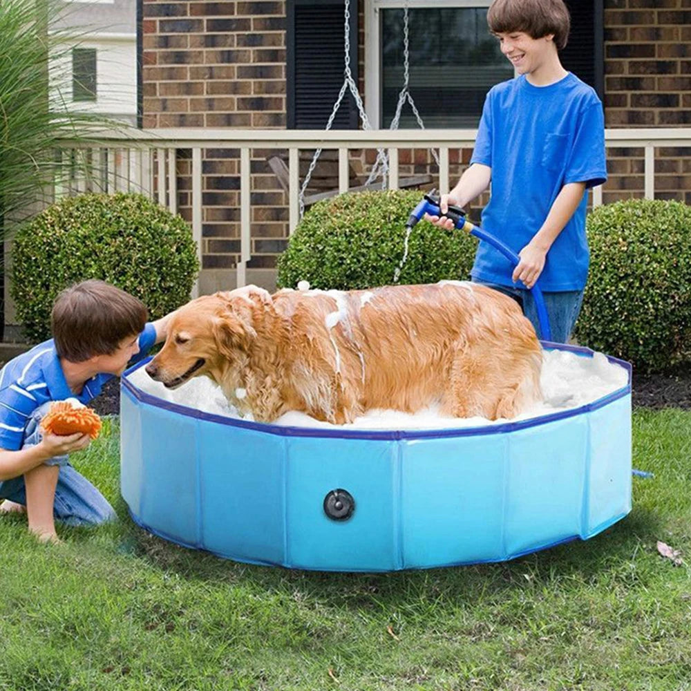Portable Dog Swimming Pool & Bath Tub for Large Dogs Chronoscape