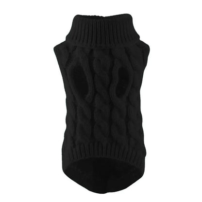 Winter Turtleneck Dog Sweater – Soft Knit Pullover Chronoscape