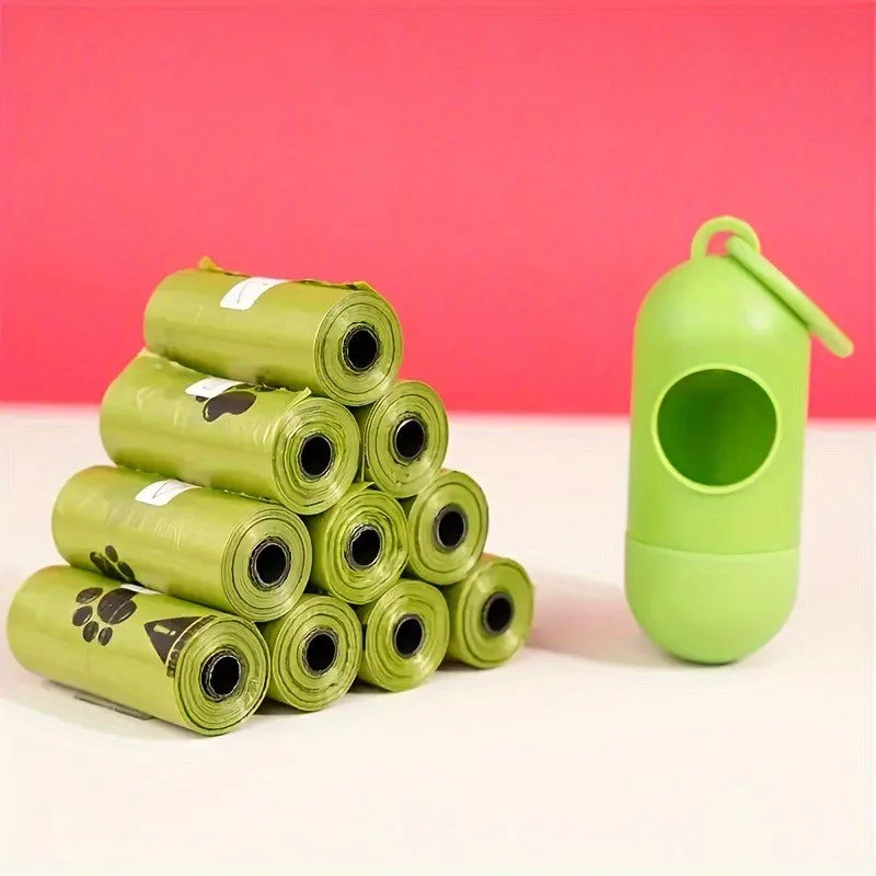 Biodegradable Extra-Thick Pet Waste Bags with Dispenser Chronoscape