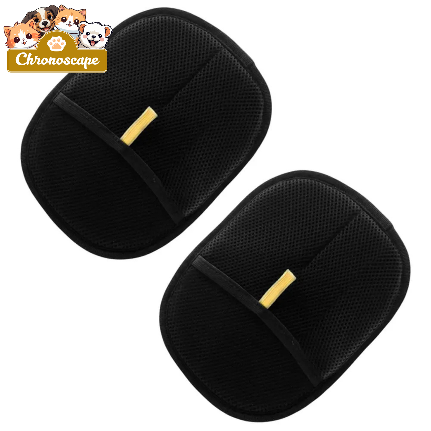 Double-Sided Pet Hair Remover Grooming Gloves Chronoscape