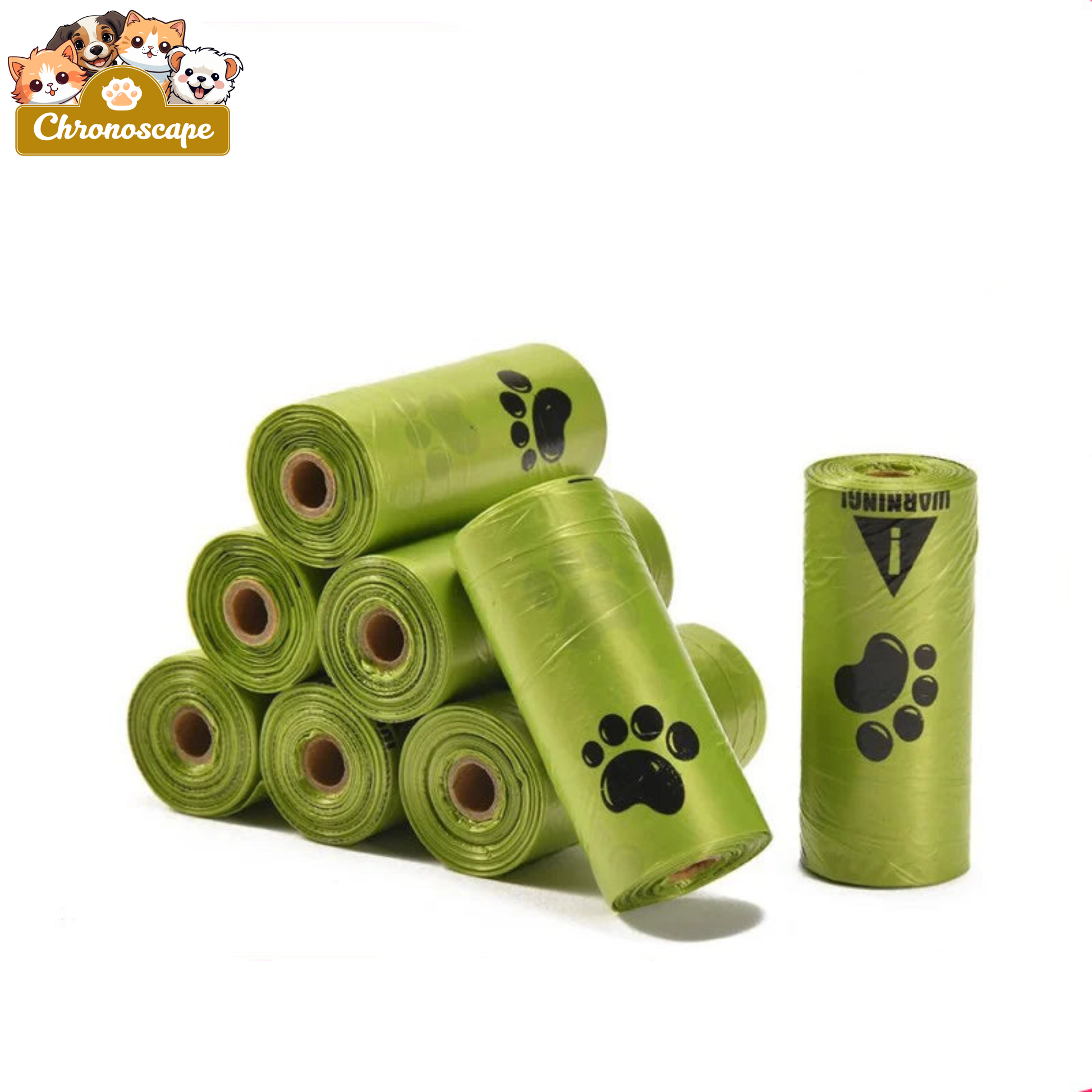 Biodegradable Extra-Thick Pet Waste Bags with Dispenser Chronoscape