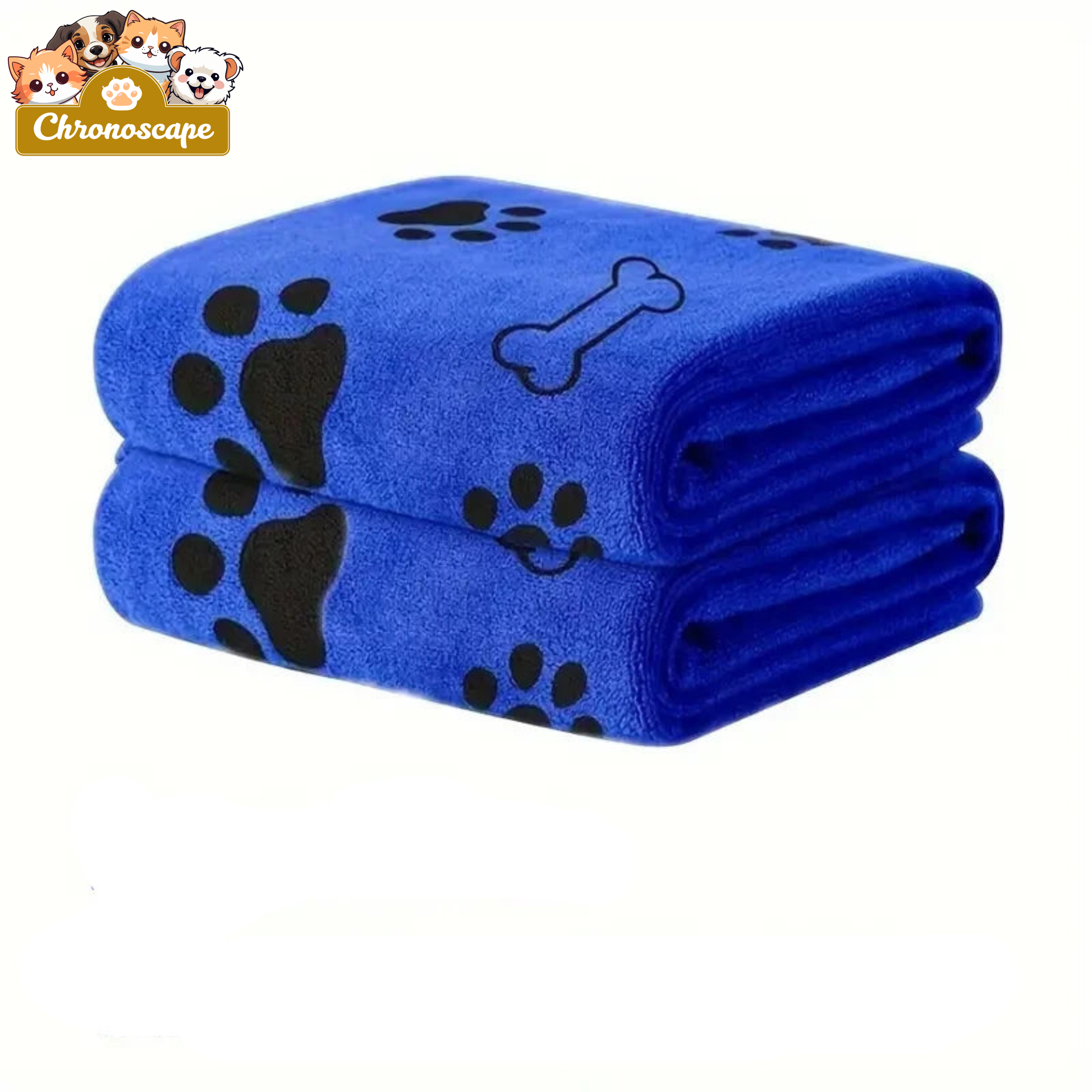 2PCS Microfiber Dog Towels – Quick Dry Pet Bath Towels Chronoscape