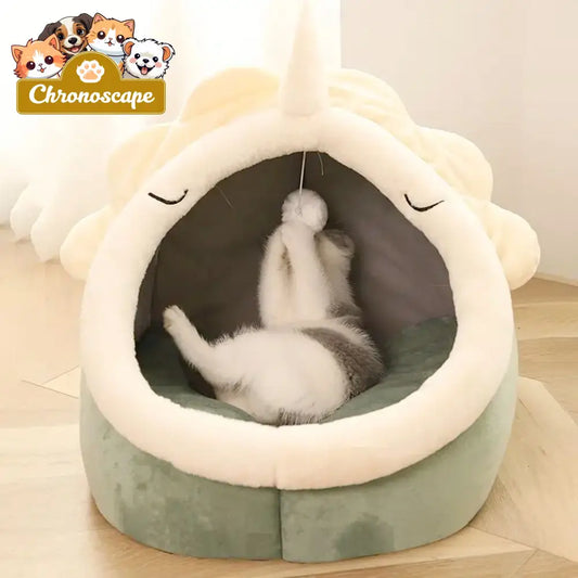 Adorable Dinosaur Pet House with Toy Beds & Blankets