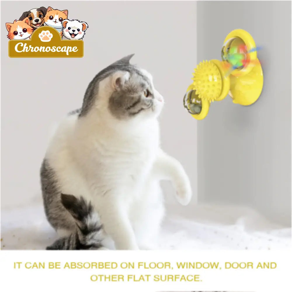 Cats Whirling LED Balls Yellow / United States Pets