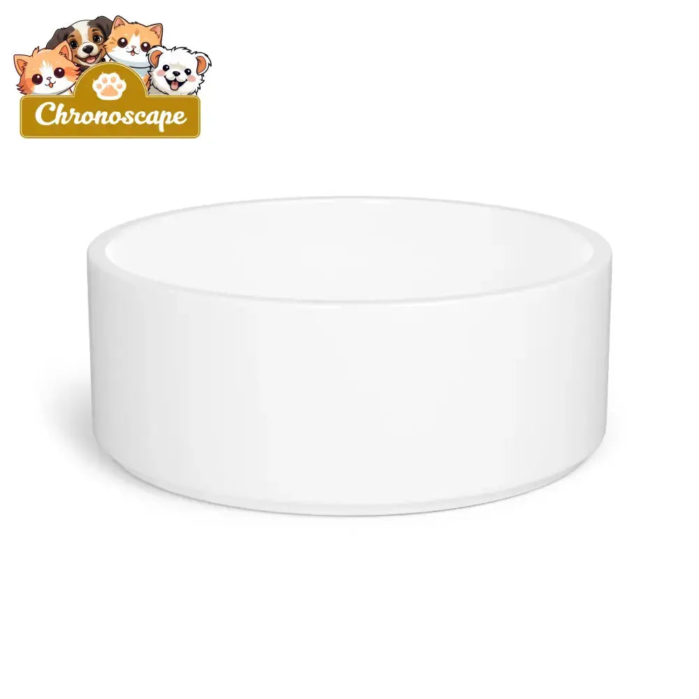 Chronoescape Pet Bowl — Cute Paw & Bone Dog Food Dish 16oz Pets