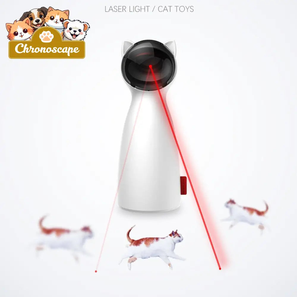 Creative Cat Pet LED Laser Funny Toy Smart Automatic White Toys
