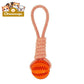 Durable Rubber Ball Chew Toy with Cotton Rope Toys