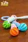 Durable Rubber Ball Chew Toy with Cotton Rope Toys
