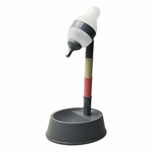 Automatic Pet Water Dispenser Stand Feeder Bowl Adjusting Height Maroon Asteria