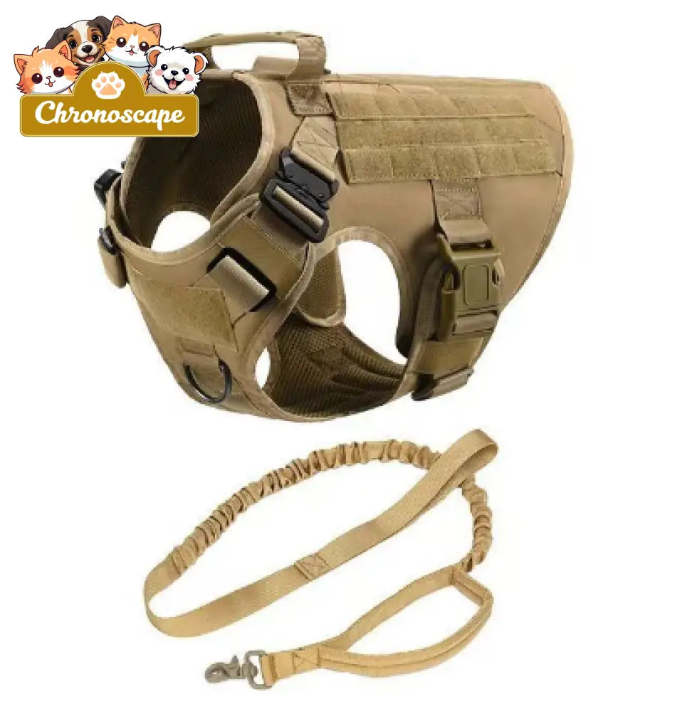Fast Shipping Military Dog Tactical Harness and Leash Set Leashes Collars & Petwear