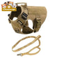 Fast Shipping Military Dog Tactical Harness and Leash Set Leashes Collars & Petwear