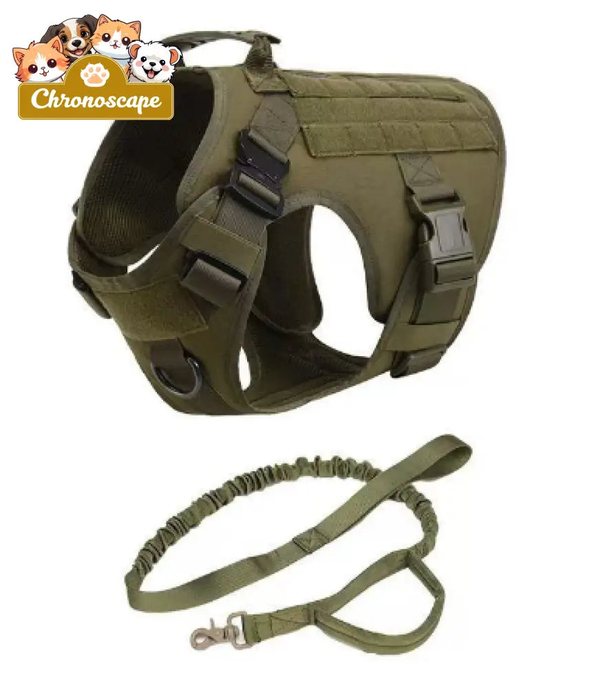 Fast Shipping Military Dog Tactical Harness and Leash Set Leashes Collars & Petwear