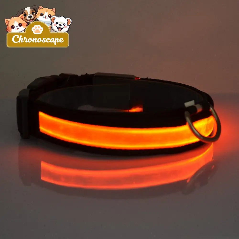 LED Light Up Dog Collar Leashes Collars & Petwear