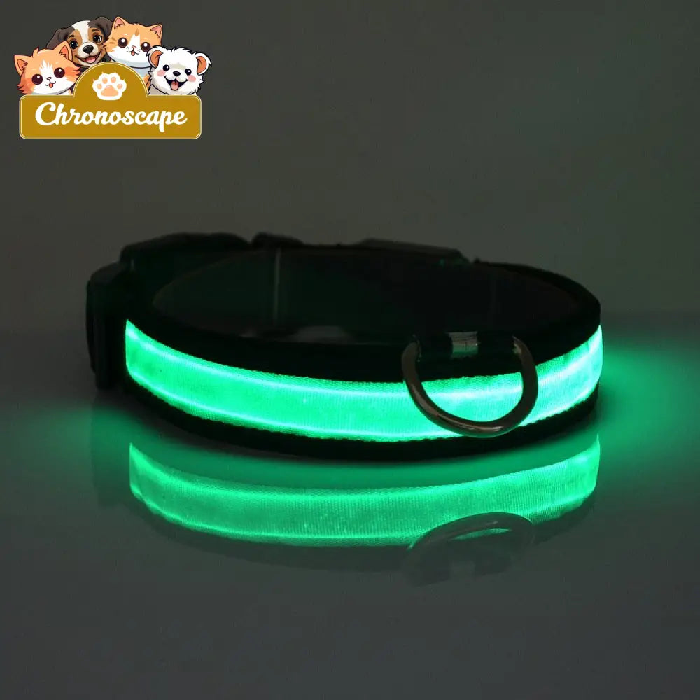 LED Light Up Dog Collar Leashes Collars & Petwear
