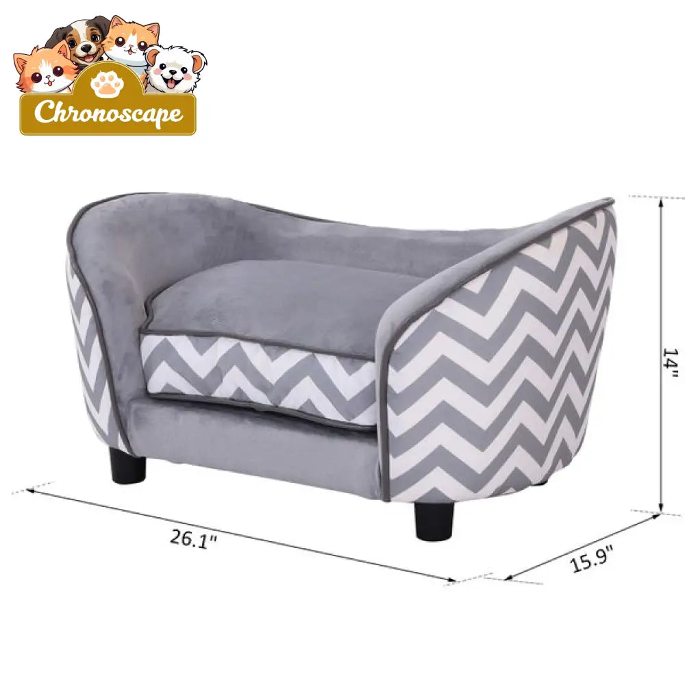 PawHut Pet Soft Warm Sofa Elevated Dog Puppy Sleeping Bed Bed Raised Beds & Blankets