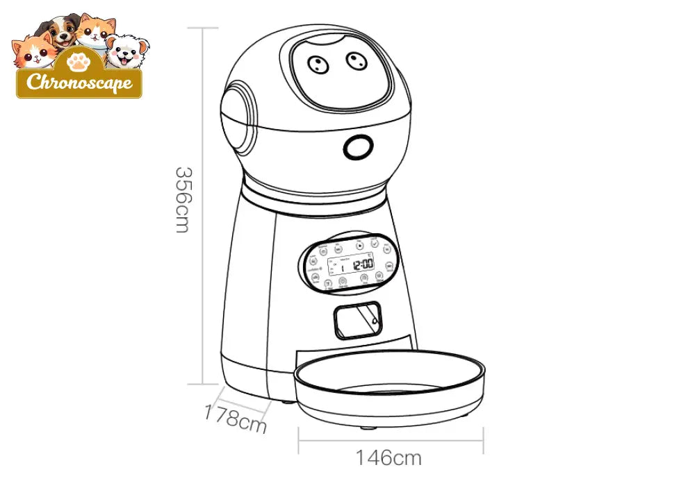 Pawsomefeed Automatic Pet Feeder Pets