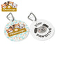 Personalized Pet Tag — Cute Cartoon Dogs Name ID Tag (e.g. Chronoscape / “Stay Pawsitive”) 1’’ Pets