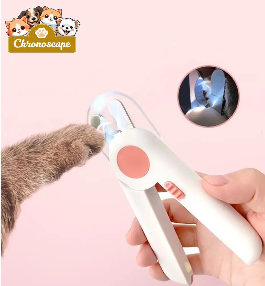 Pet Nail Scissors LED Cat Nail Clipper Trimmer Pets
