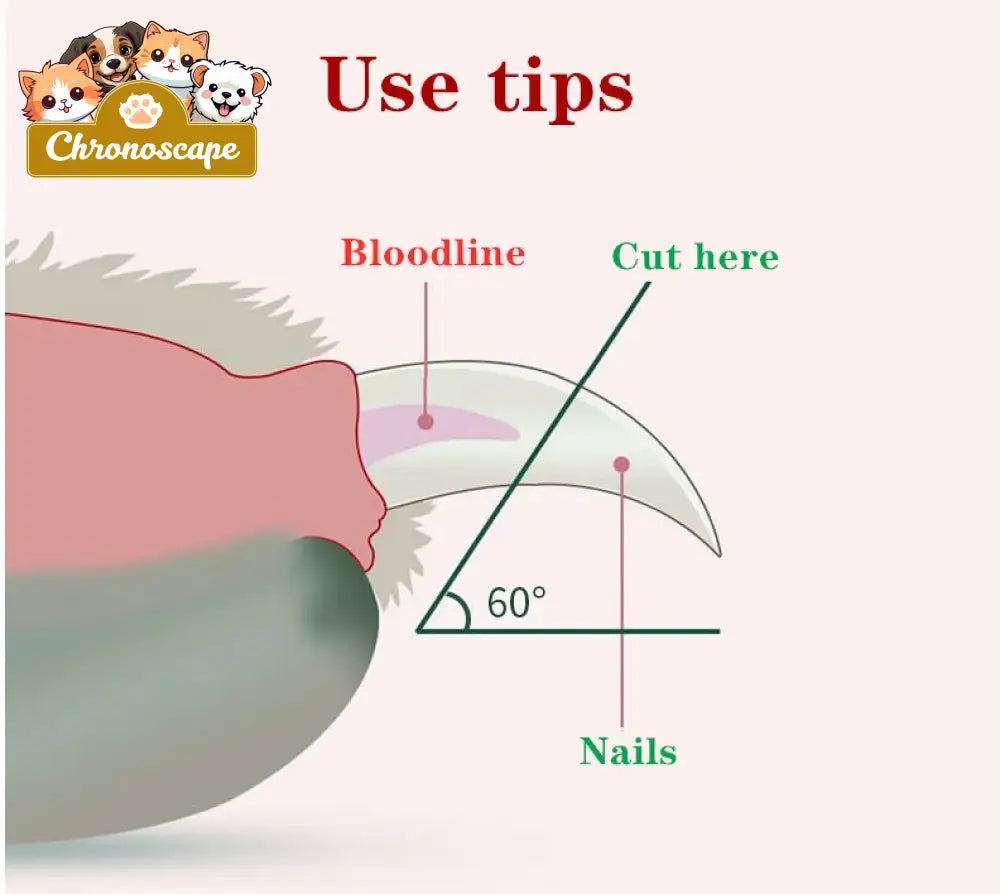 Pet Nail Scissors LED Cat Nail Clipper Trimmer Pets