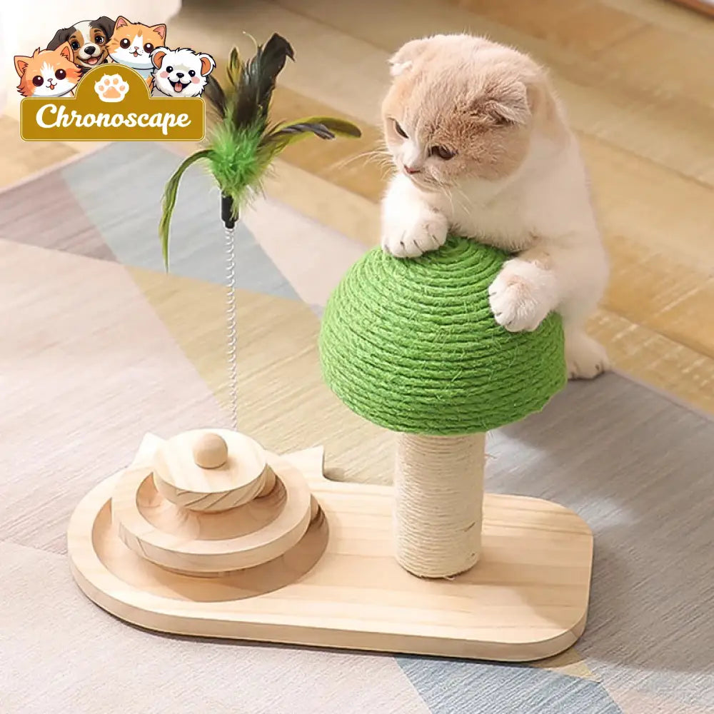 Pet Tree Scratching Post with Toy Toys
