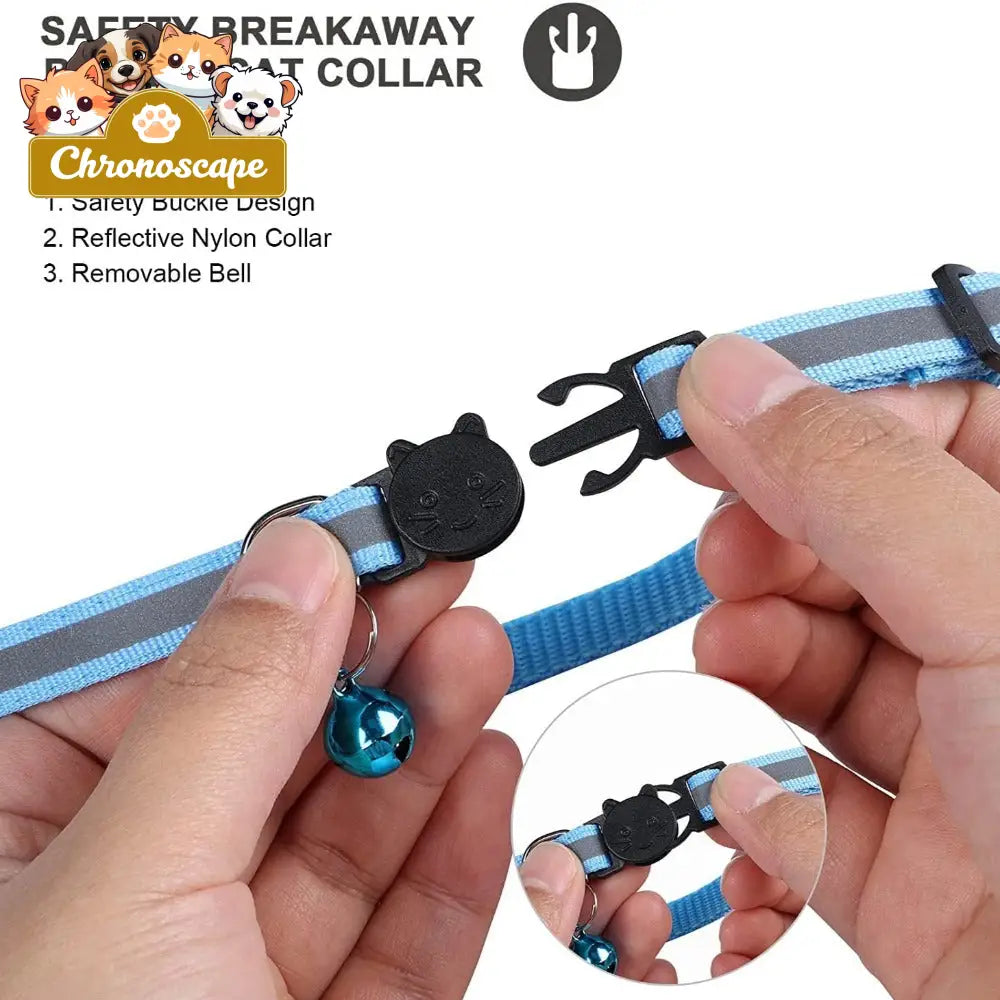 Reflective Airtag Case Collar for Cats and Dogs Leashes Collars & Petwear