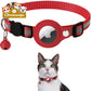 Reflective Airtag Case Collar for Cats and Dogs Neck 22-32cm / Red Leashes Collars & Petwear