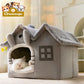 Removable Roof Plush Pet House Pets