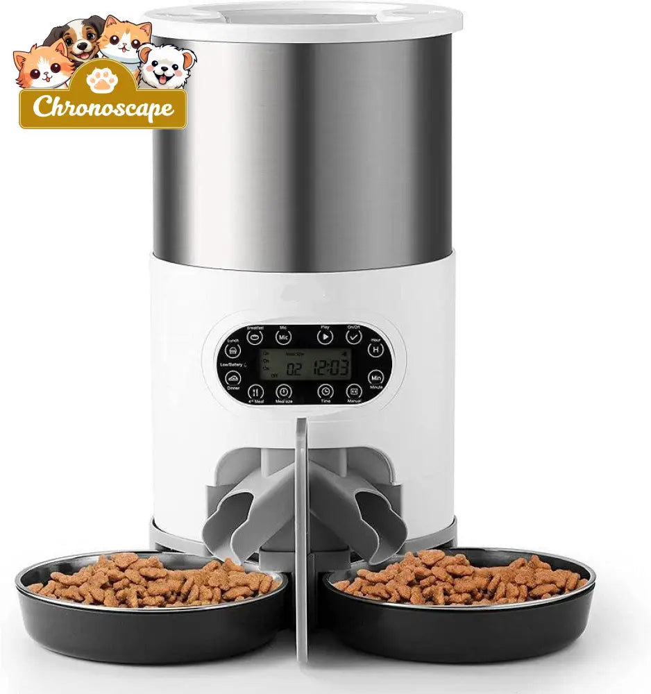 Smartpaws Remote-Controlled Pet Feeder: Automatic Food Dispenser With Pets