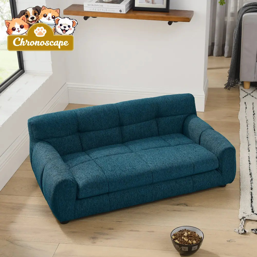 Soft and comfortable pet sofa with backrest and armrests suitable for Furniture
