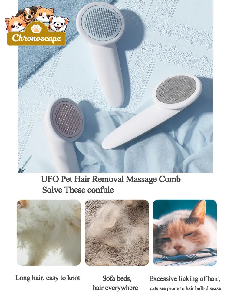 UFO Pet Massage Comb Cats Dog Grooming Combs Brush Pets
