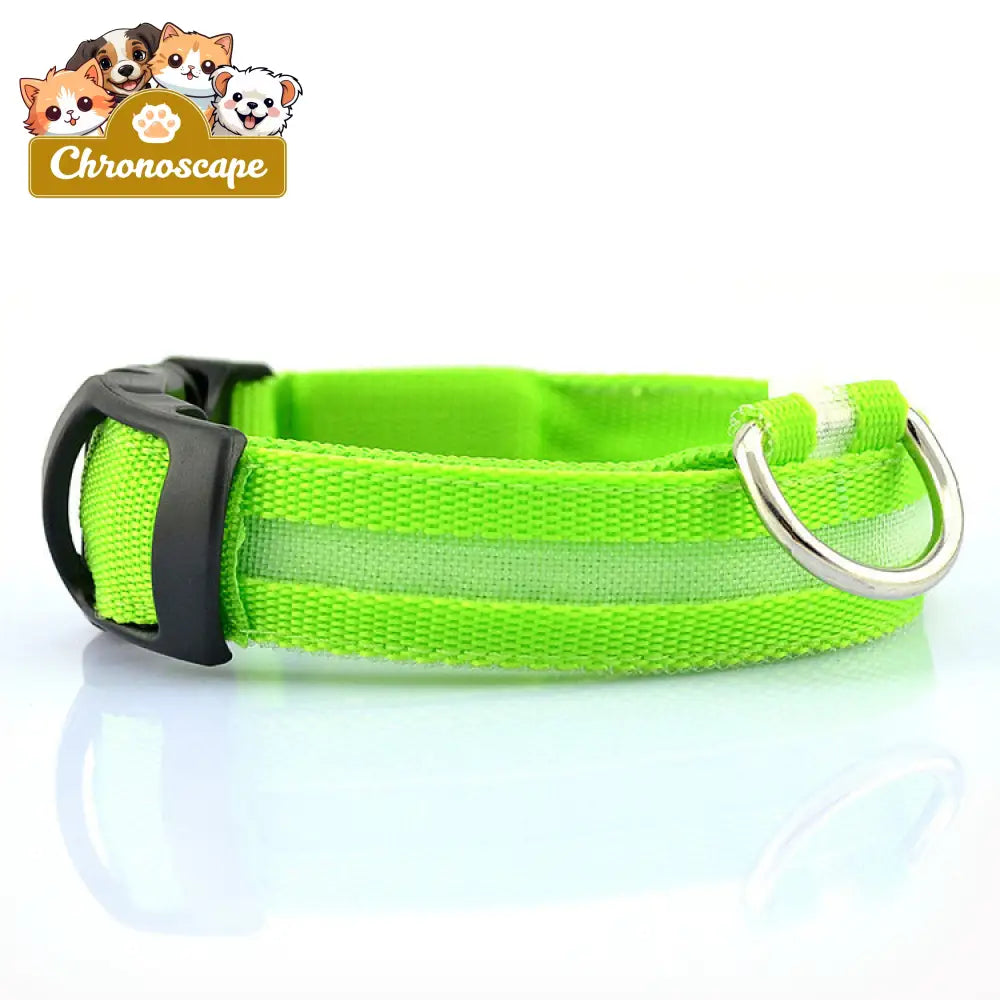 USB RECHARGEABLE LED PET DOG COLLAR Leashes Collars & Petwear